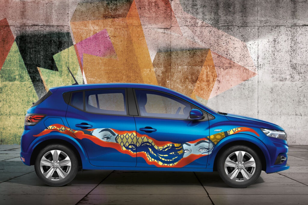 La Dacia Sandero se pare de Street Art