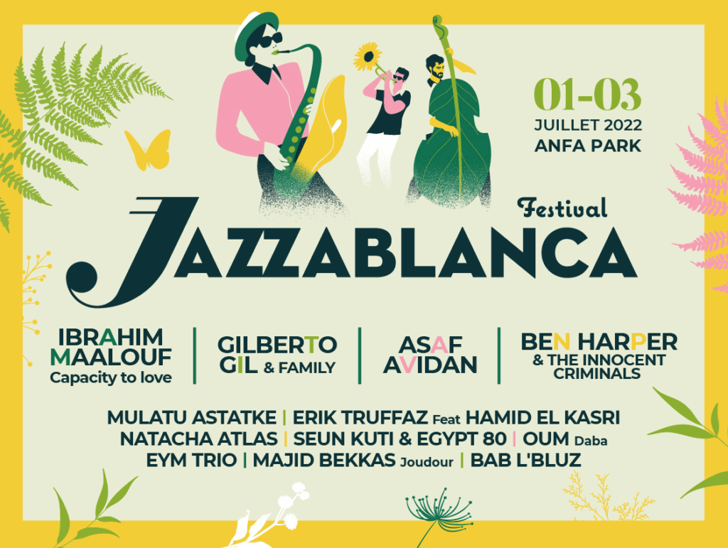 La 15e édition de Jazzablanca prendra place à Anfa Park