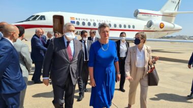 Laftit reçoit la commissaire européenne Ylva Johansson et le ministre espagnol de l’Intérieur