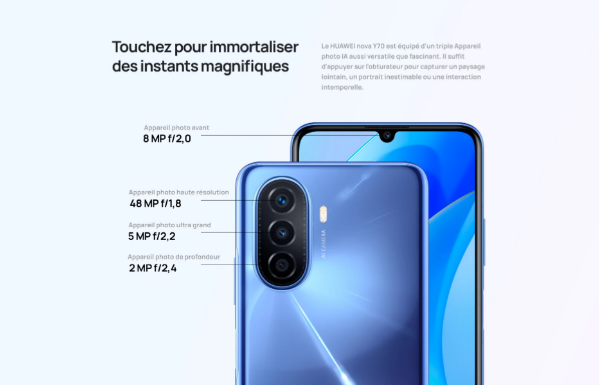 Super Batterie, SuperCharge, Super Écran et Super Caméra : découvrez le HUAWEI nova Y70