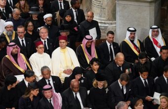 Le Prince Moulay Rachid aux funérailles de la reine Elizabeth II