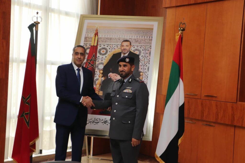 Hammouchi reçoit le commandant en chef de la police d’Abou Dhabi