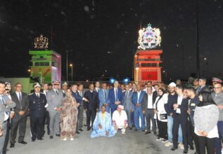 Image. Le poste frontalier Guerguarate mis en lumière