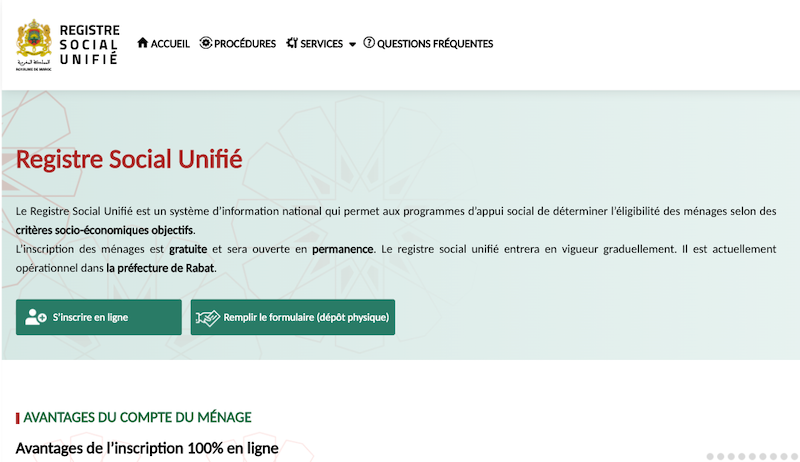 Déploiement du RSU à Rabat, la plateforme d'inscription en ligne opérationnelle