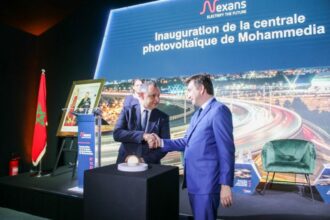 Inauguration de la centrale photovoltaïque Nexans à Mohammédia