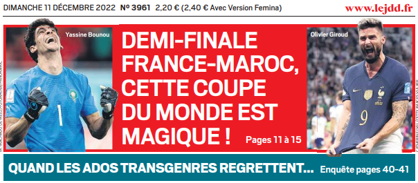 Maroc-France. Une demi-finale historique selon la presse française