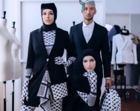 Mode. Le keffieh palestinien au cœur de la nouvelle collection de Aziz Bekkaoui