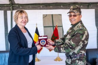 L’École royale militaire de Belgique organise son camp d'hiver à Errachidia