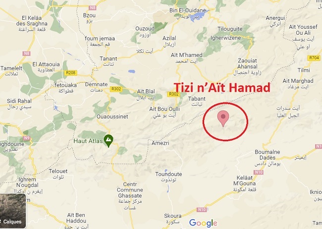 À Tizi n’Aït Hamad, jusqu'à 2,5 m de neige