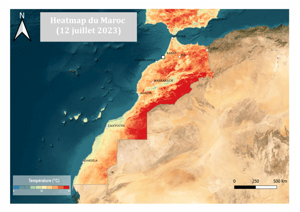 Des vagues de chaleur de plus en plus fréquentes et intenses au Maroc (cartes)