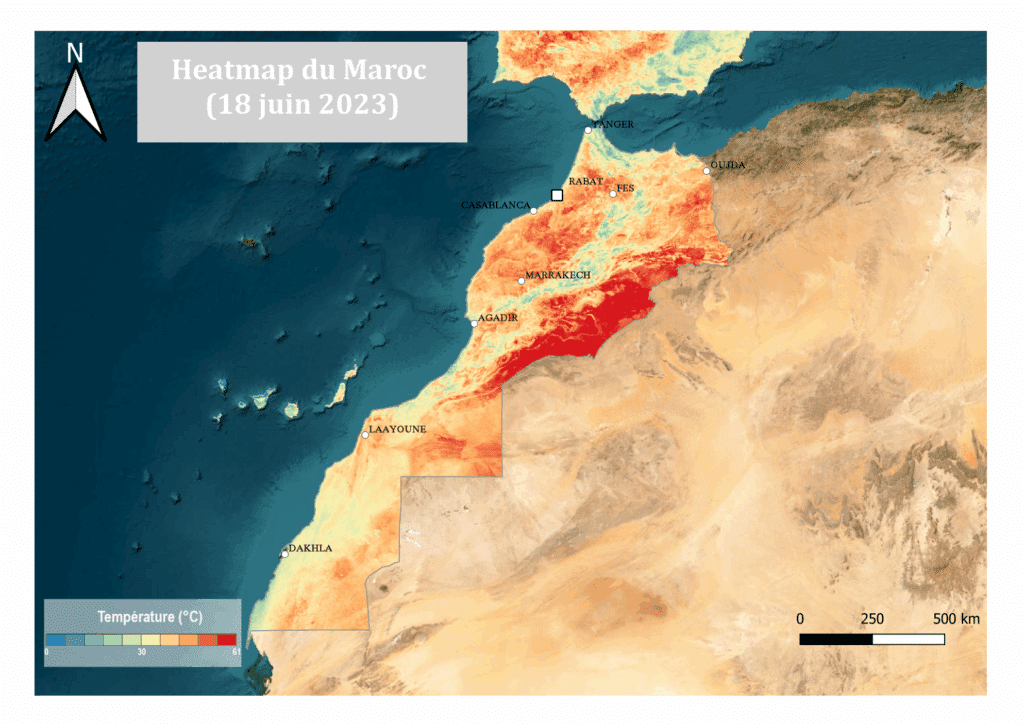 Des vagues de chaleur de plus en plus fréquentes et intenses au Maroc (cartes)