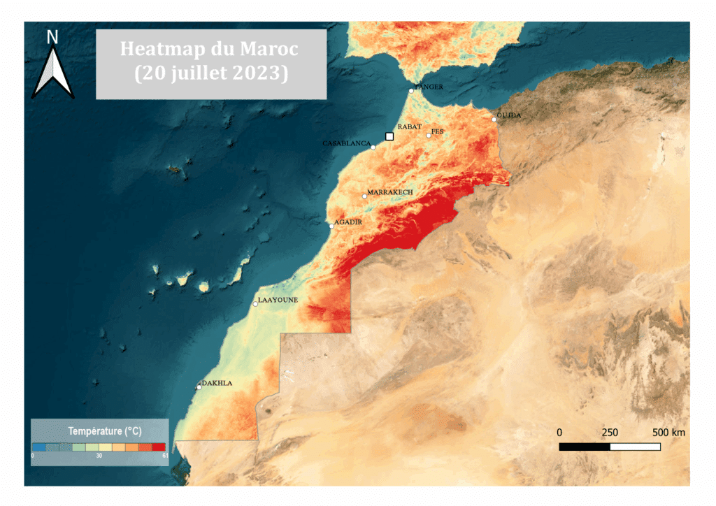 Des vagues de chaleur de plus en plus fréquentes et intenses au Maroc (cartes)