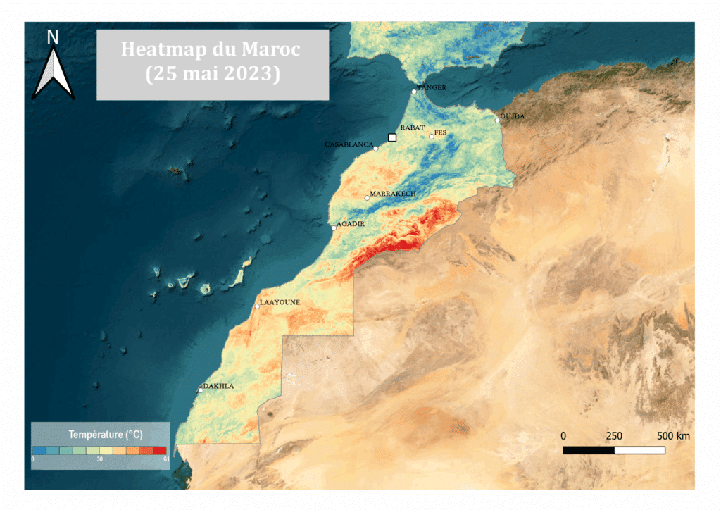 Des vagues de chaleur de plus en plus fréquentes et intenses au Maroc (cartes)