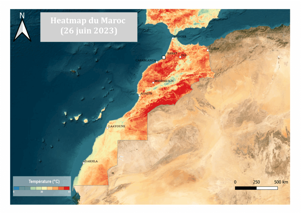 Des vagues de chaleur de plus en plus fréquentes et intenses au Maroc (cartes)