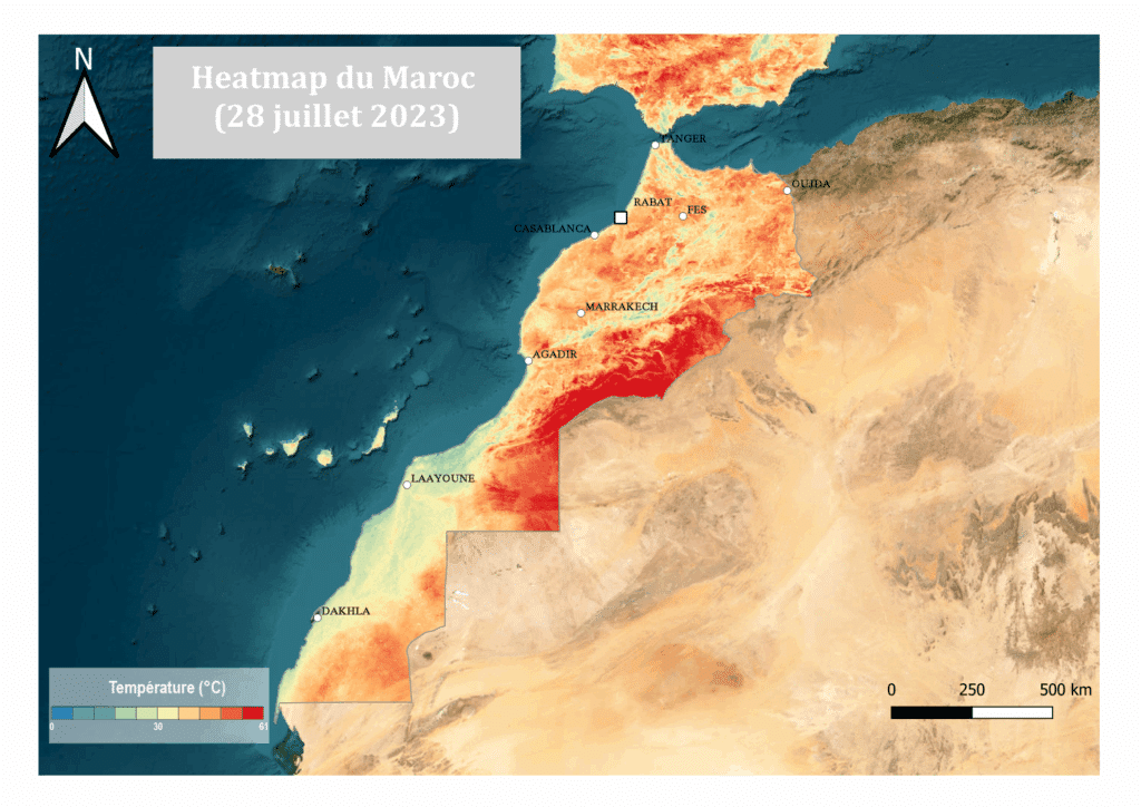 Des vagues de chaleur de plus en plus fréquentes et intenses au Maroc (cartes)