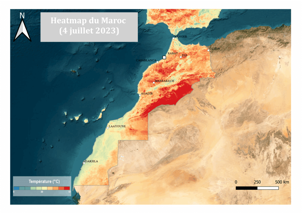 Des vagues de chaleur de plus en plus fréquentes et intenses au Maroc (cartes)