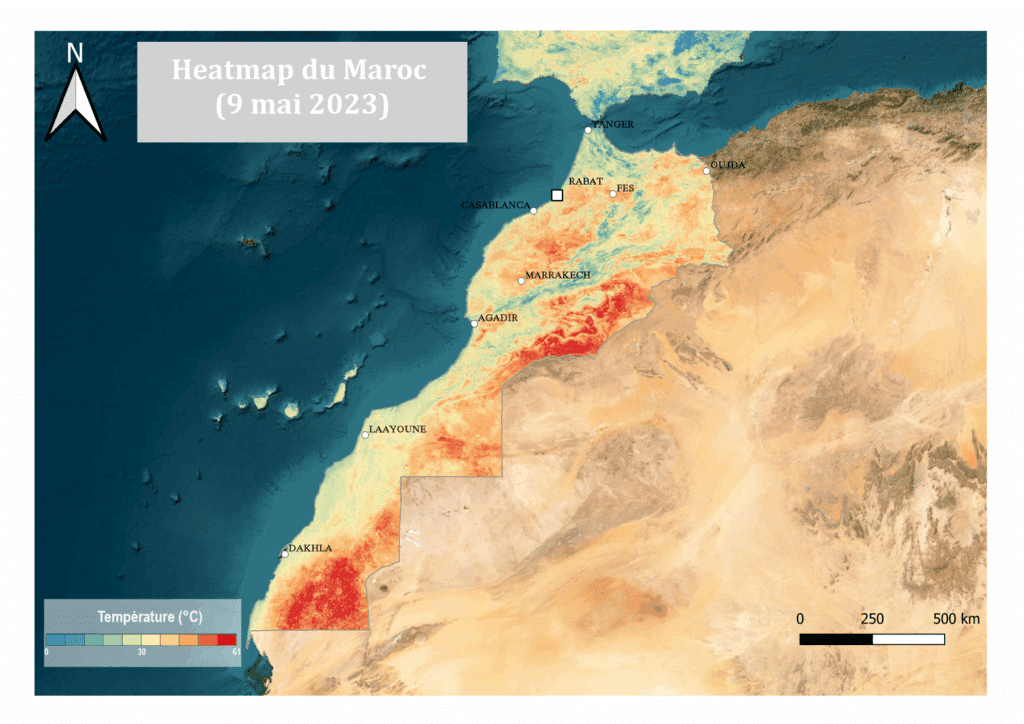 Des vagues de chaleur de plus en plus fréquentes et intenses au Maroc (cartes)