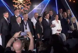 André Azoulay décoré par le président israélien