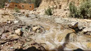 Près de Taroudant, le séisme d'Al Haouz a augmenté le débit des cours d'eau (vidéo)