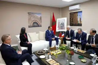 Série d’entretiens de Aziz Akhannouch avec plusieurs personnalités en marge des Assemblées annuelles FMI-BM