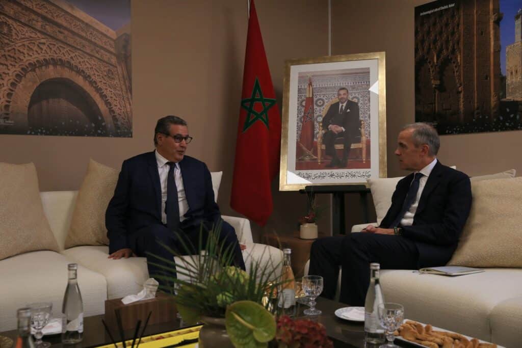 Série d’entretiens de Aziz Akhannouch avec plusieurs personnalités en marge des Assemblées annuelles FMI-BM