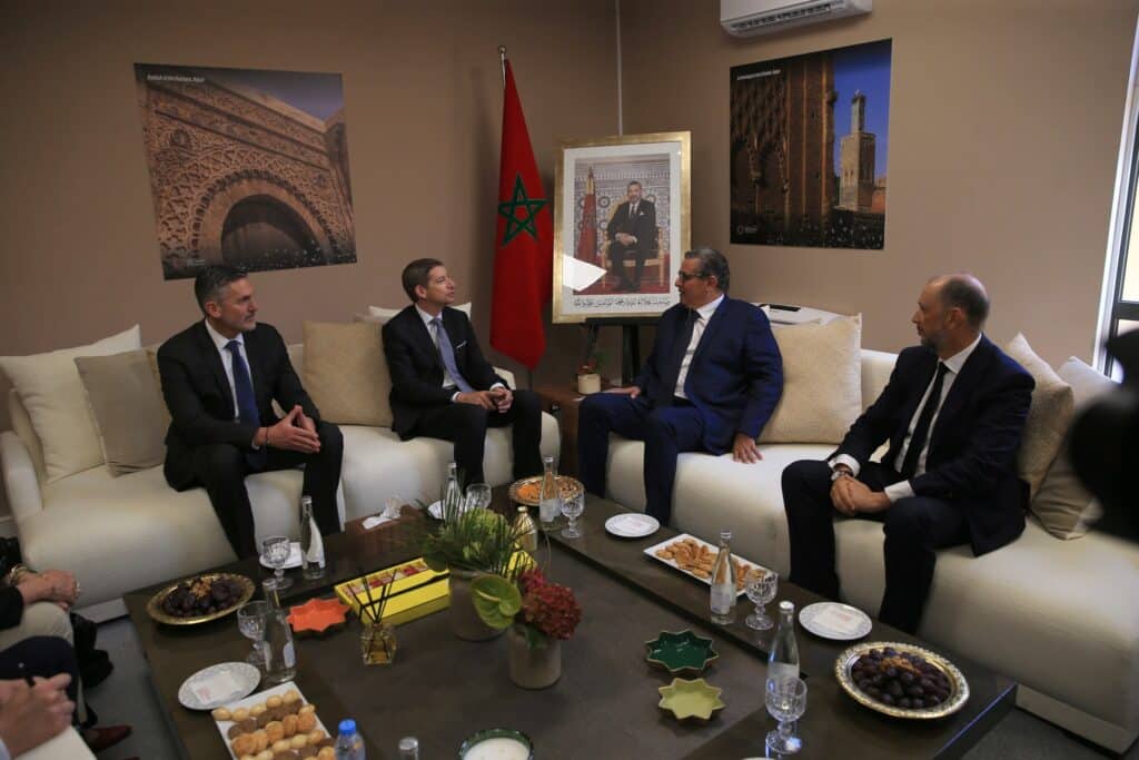 Série d’entretiens de Aziz Akhannouch avec plusieurs personnalités en marge des Assemblées annuelles FMI-BM