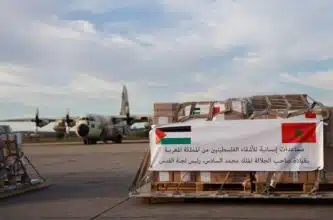 Arrivée en Égypte de deux avions militaires marocains transportant des aides humanitaires à Gaza