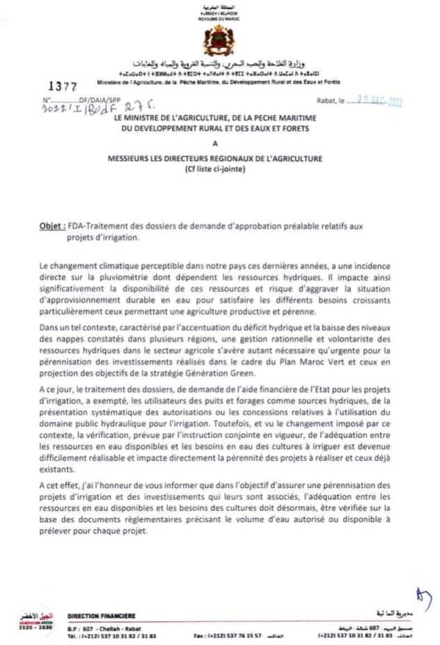 A cause de la sécheresse, le secteur de l’irrigation subit une récession jamais vue auparavant