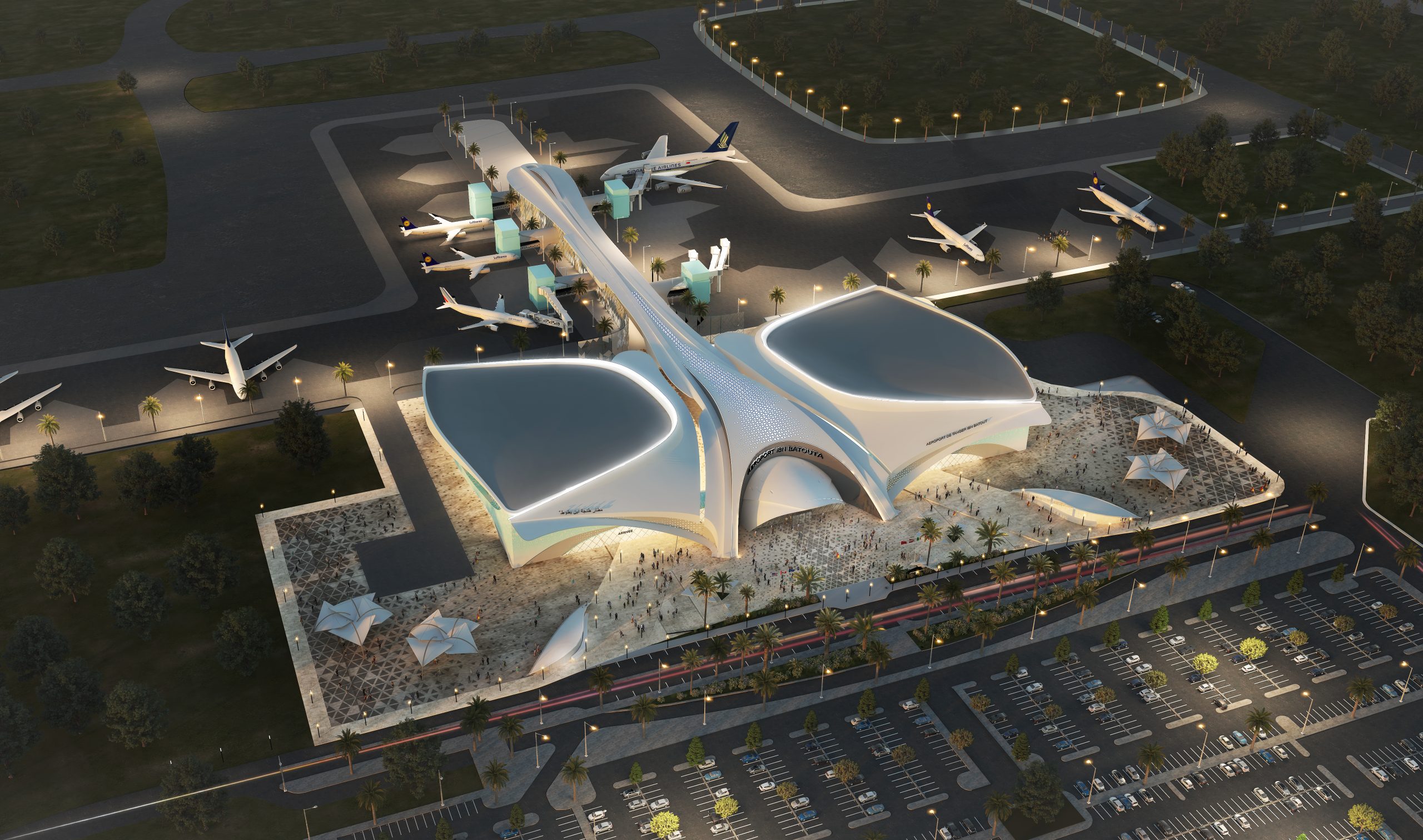 EN IMAGES. Le futur terminal de grande dimension à l'aéroport de Tanger