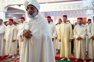 Obsèques à Casablanca de feu Mohamed Bensaïd Aït Idder en présence du Prince Moulay Rachid