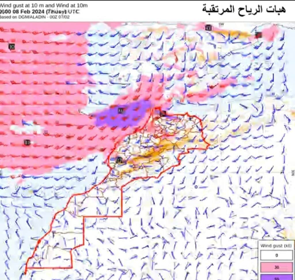 Explications sur la tempête Karlotta qui traverse le Maroc