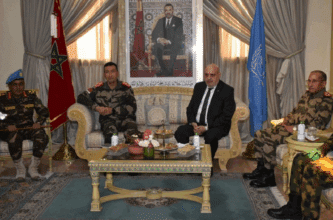 L’Inspecteur général des FAR s’entretient avec le chef de la Minurso