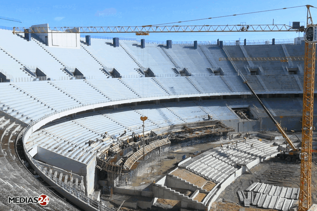 Médias24 sur les chantiers des stades du Mondial 2030 : Tanger (1/4) Médias24 sur les chantiers des stades du Mondial 2030 : Tanger (1/4)