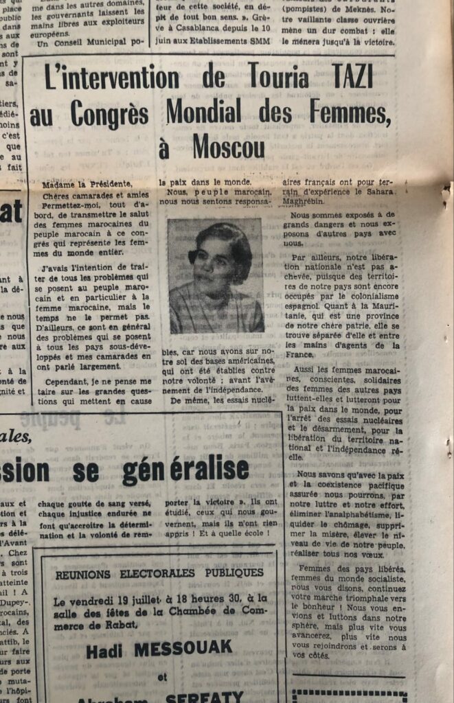 Touria Tazi, l’une des premières femmes à faire résonner la voix des Marocaines sur la scène internationale