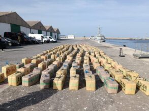 Enorme saisie de chira à Agadir par une opération conjointe DGSN - Marine royale - Gendarmerie