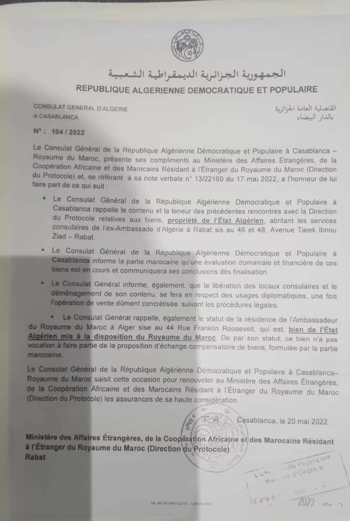 Expropriation d’un bien algérien : les documents qui balaient les allégations des voisins