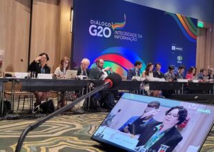 A Sao Paolo, Latifa Akharbach plaide en faveur de la consolidation des droits en ligne