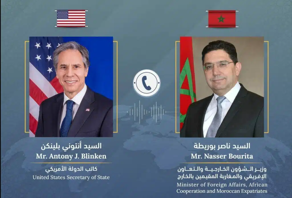 Entretien téléphonique entre Bourita et Blinken