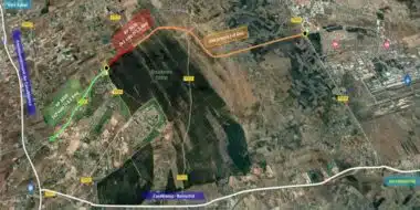 Route de Taddart : les travaux d'éclairage en cours d'achèvement