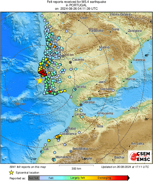 Séisme au Portugal, le plus important hors des limites des plaques (Fida Medina)