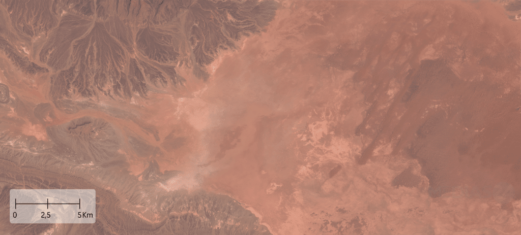 Voici les images satellites des conséquences des intempéries exceptionnelles dans le sud-est du Maroc
