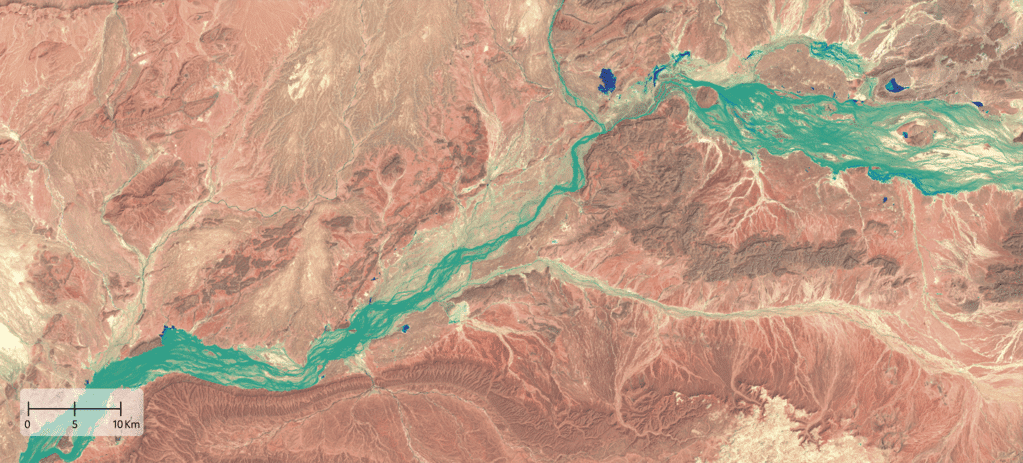 Voici les images satellites des conséquences des intempéries exceptionnelles dans le sud-est du Maroc