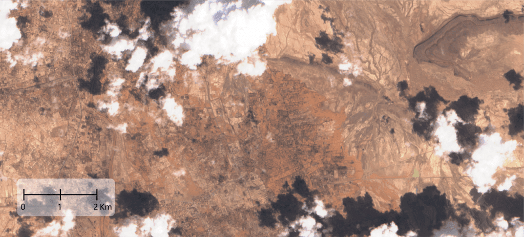 Voici les images satellites des conséquences des intempéries exceptionnelles dans le sud-est du Maroc