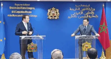 Nasser Bourita reçoit le commissaire européen à la politique de voisinage et à l'élargissement Olivér Várhelyi