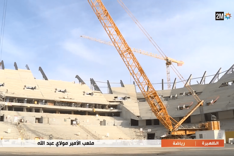 En images, l'état d'avancement du chantier du complexe sportif Moulay Abdellah de Rabat