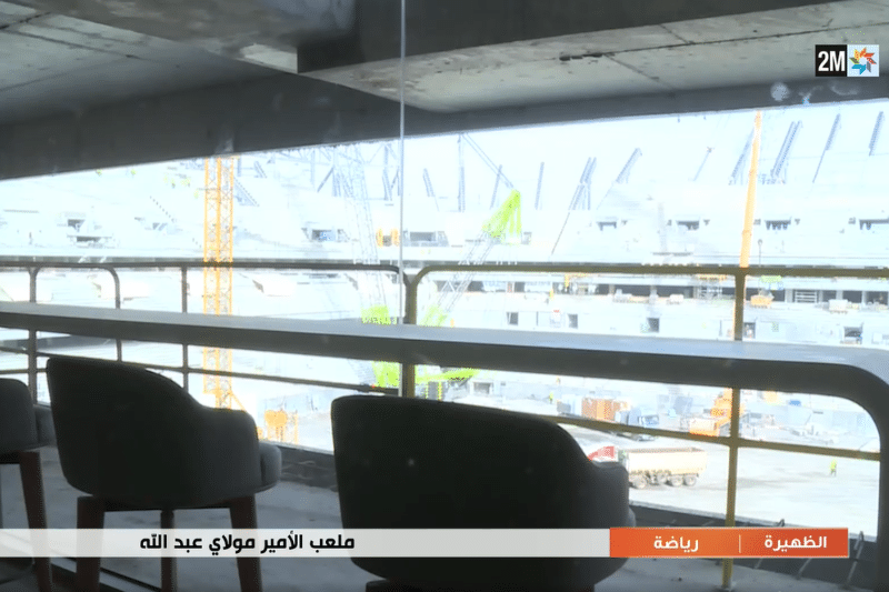 En images, l'état d'avancement du chantier du complexe sportif Moulay Abdellah de Rabat