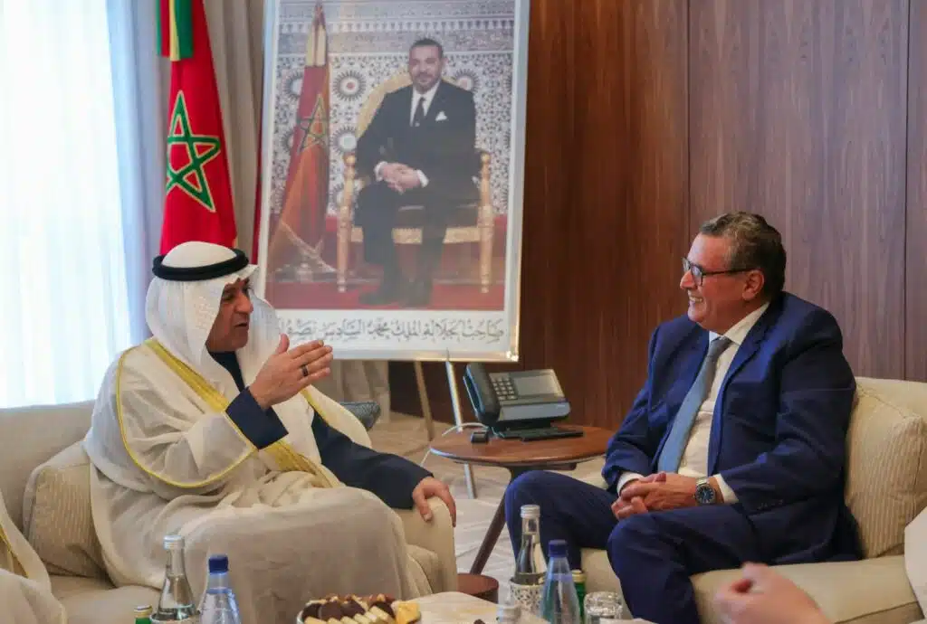 Aziz Akhannouch et Nasser Bourita s'entretiennent avec le S.G du Conseil de Coopération du Golfe