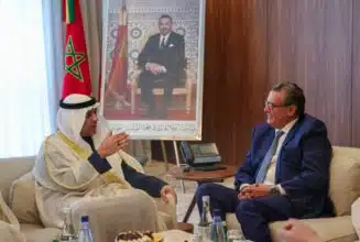 Aziz Akhannouch et Nasser Bourita s'entretiennent avec le S.G du Conseil de Coopération du Golfe