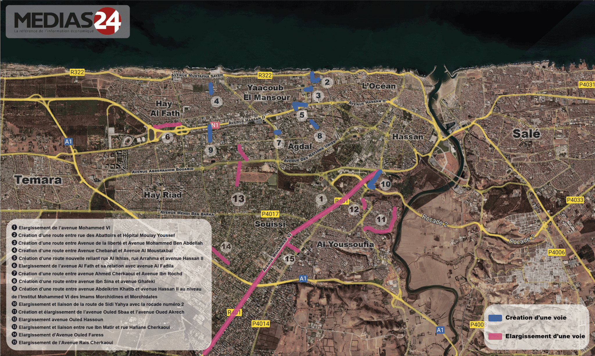 Urbanisme. Le projet d'élargissement des grandes artères de Rabat entame la phase d’enquête publique