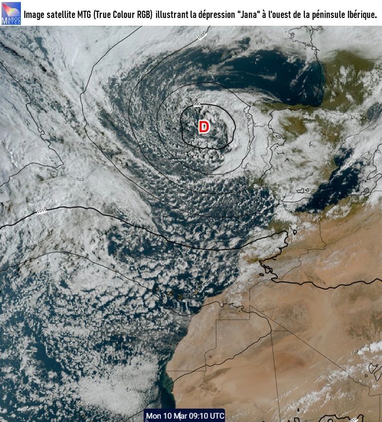 Météo. Impact &ldquo;modéré" de la dépression atmosphérique "Jana&rdquo; sur le Maroc